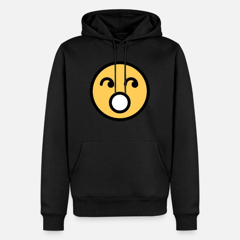 Face Rolling Eyes - Männer Premium Bio Hoodie - Schwarz