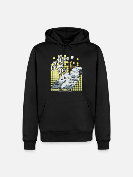 Kakadu - Sweat à capuche Premium bio Homme - noir