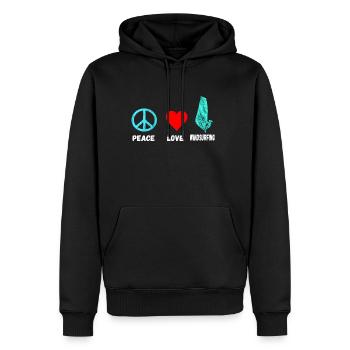 Windsurfing Windsurfen Windsurfer Wassersport - Männer Premium Bio Hoodie - Schwarz - Vorne - Nico (187cm)