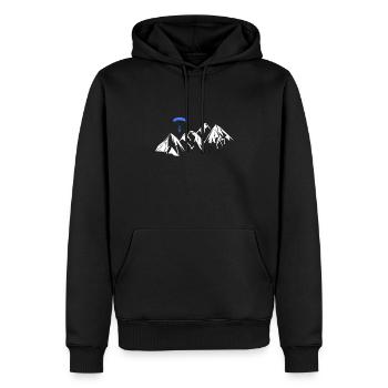 Paragleiten Gleitschirm - Männer Premium Bio Hoodie - Schwarz - Vorne - Nico (187cm)