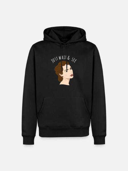 Just Wait And See - Men’s Premium Organic Hoodie - black