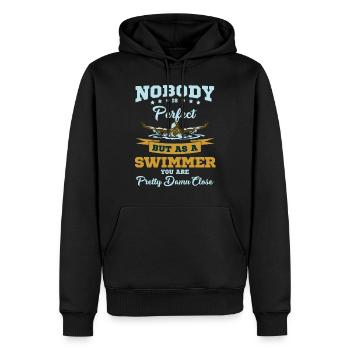 Nageur nageant nageant cadeau de sport - Sweat à capuche Premium bio Homme - noir - Devant - Nico (187cm)