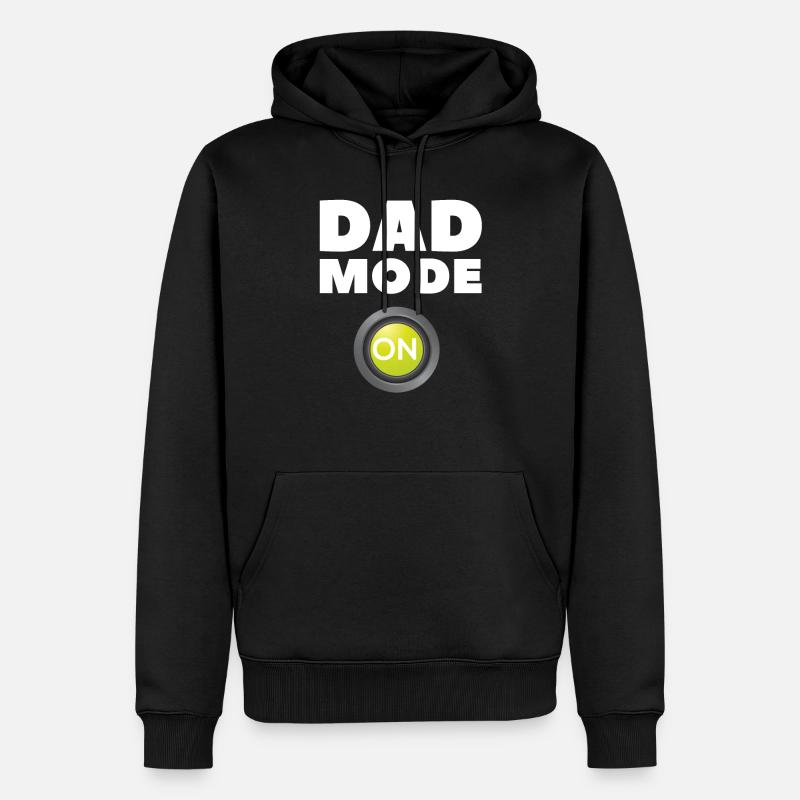 Mode papa activé - Sweat à capuche Premium bio Homme - noir