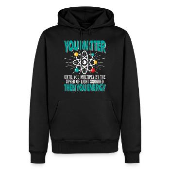 Physicist Professor Spruch Elements Gift - Men’s Premium Organic Hoodie - black - Front - Nico (187cm)