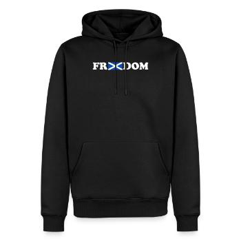 Freiheit Schottland William Wallace - Männer Premium Bio Hoodie - Schwarz - Vorne - Nico (187cm)