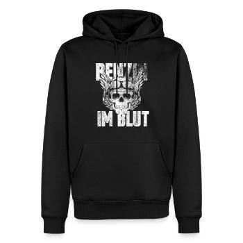 Benzin Im Blut - Männer Premium Bio Hoodie - Schwarz - Vorne - Nico (187cm)