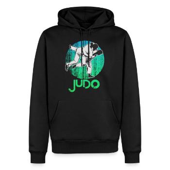 judo graphif - Men’s Premium Organic Hoodie - black - Front - Nico (187cm)