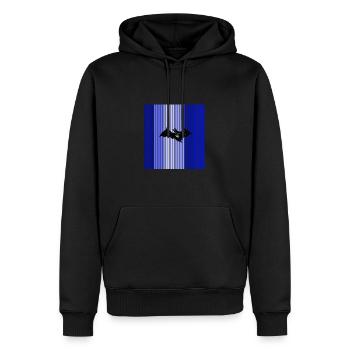 Chauve-souris - Sweat à capuche Premium bio Homme - noir - Devant - Nico (187cm)