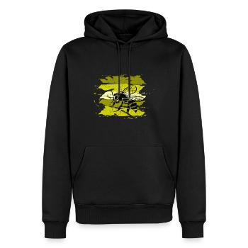 Abeille Abeille Abeille - Sweat à capuche Premium bio Homme - noir - Devant - Nico (187cm)