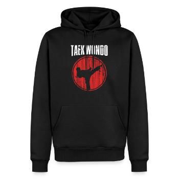 Taek won do Taekwondo - Men’s Premium Organic Hoodie - black - Front - Nico (187cm)