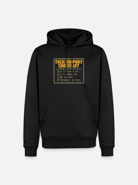 T-shirt für Computer Nerds - Männer Premium Bio Hoodie - Schwarz