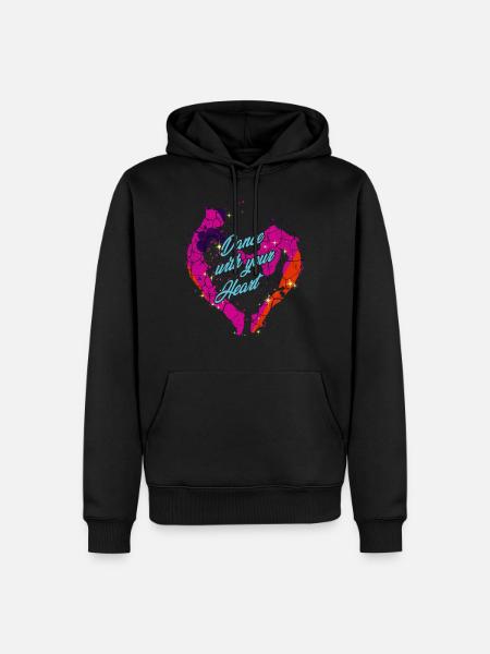 Dance With Your Heart | Tanzpaar Tanzen Geschenk - Männer Premium Bio Hoodie - Schwarz