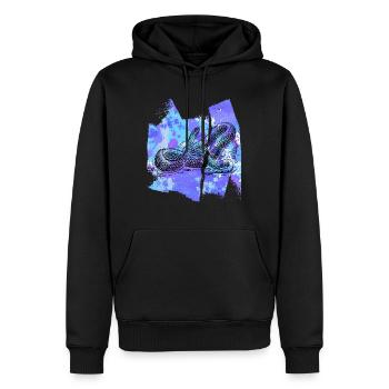 snake snake snake python t shirt - Men’s Premium Organic Hoodie - black - Front - Nico (187cm)