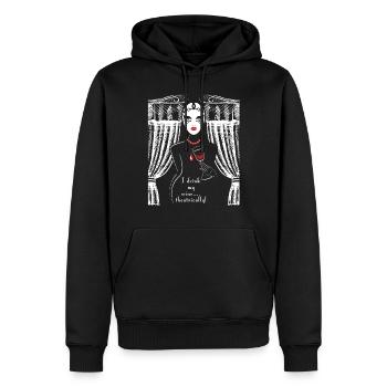Ich mag es, theatralisch zu gehen Geschenk für Schauspieler, - Männer Premium Bio Hoodie - Schwarz - Vorne - Nico (187cm)