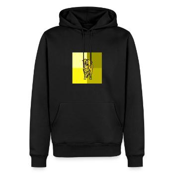 Hund und Hunde - Männer Premium Bio Hoodie - Schwarz - Vorne - Nico (187cm)