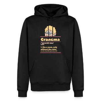 Großmutter Definition lustig Mama ohne Regeln - Männer Premium Bio Hoodie - Schwarz - Vorne - Nico (187cm)