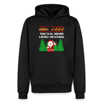 Taxi driver taxi driver Christmas gift - Men’s Premium Organic Hoodie - black - Front - Nico (187cm)