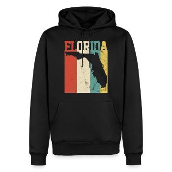 FLORIDA - Men’s Premium Organic Hoodie - black - Front - Nico (187cm)