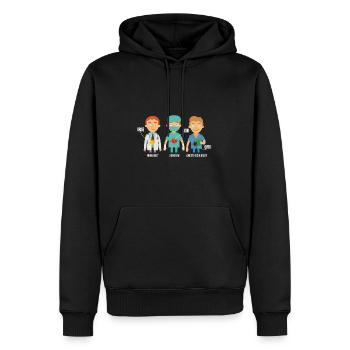 Anesthetist Surgeon Urologist - Men’s Premium Organic Hoodie - black - Front - Nico (187cm)