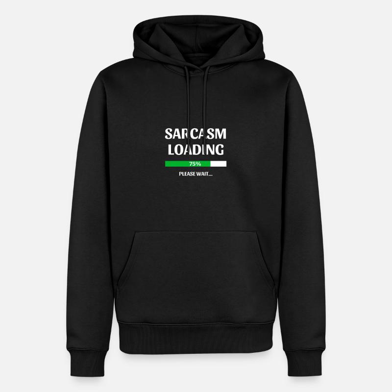 SARCASM Loading - Sweat à capuche Premium bio Homme - noir