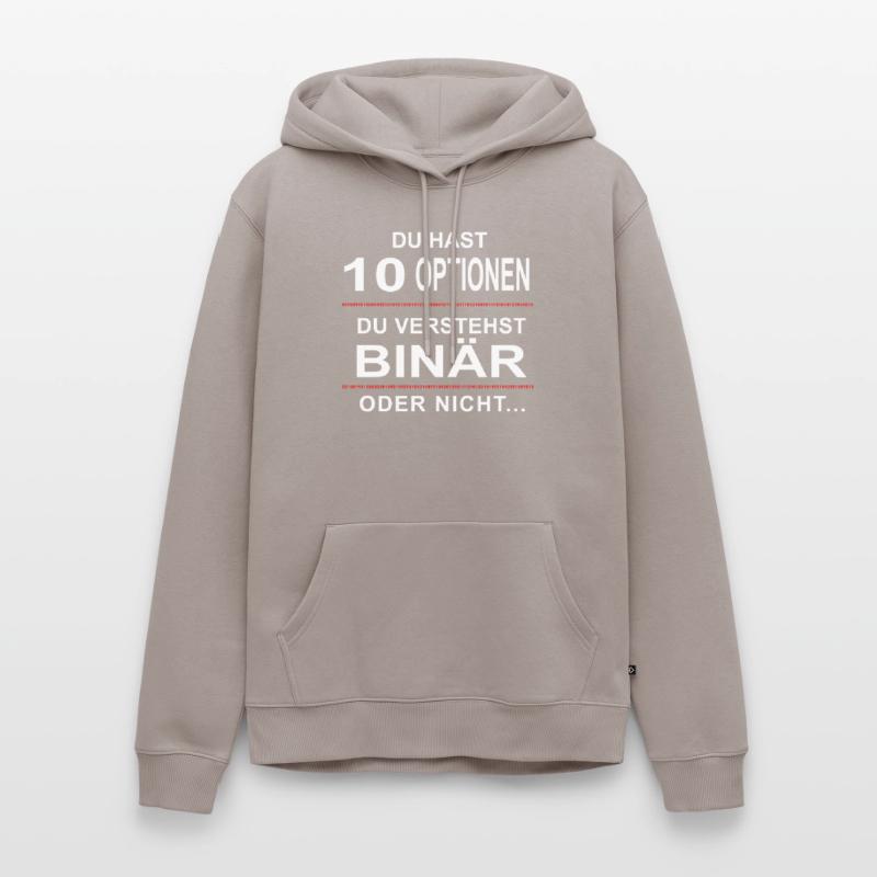 Binaer Witz 4 Informatiker Programmierer Männer Premium Bio Hoodie