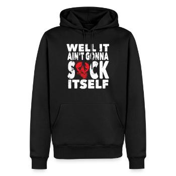 Hummer Krebs - Männer Premium Bio Hoodie - Schwarz - Vorne - Nico (187cm)