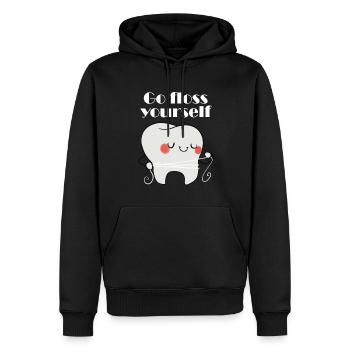 Zahnarzt - Zahnarzt T-Shirt - Zahnarzt - Männer Premium Bio Hoodie - Schwarz - Vorne - Nico (187cm)