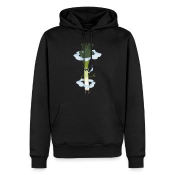 Cooler Lauch Rauchen Zigarette Jugendwort Geschenk - Männer Premium Bio Hoodie - Schwarz - Vorne - Nico (187cm)