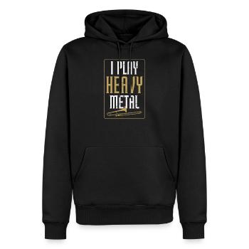 Posaune Ich spiele Heavy Metal Geschenk - Männer Premium Bio Hoodie - Schwarz - Vorne - Nico (187cm)