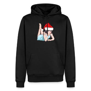 Weihnachten Anime Manga Otaku Gamer Geschenk - Männer Premium Bio Hoodie - Schwarz - Vorne - Nico (187cm)