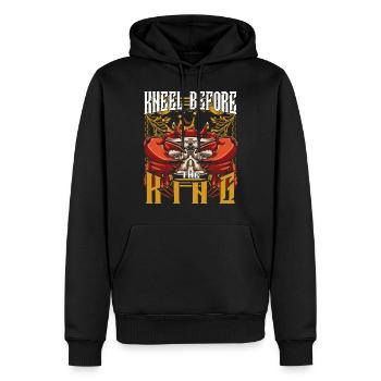 Krabbe - Männer Premium Bio Hoodie - Schwarz - Vorne - Nico (187cm)