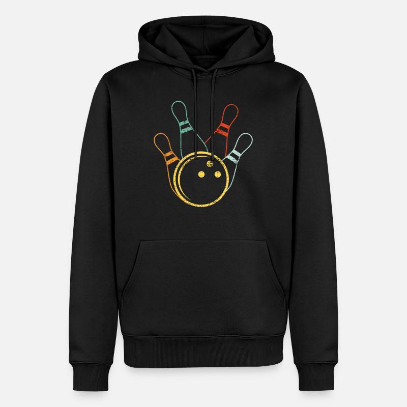 Bowling Bowling - Sweat à capuche Premium bio Homme - noir