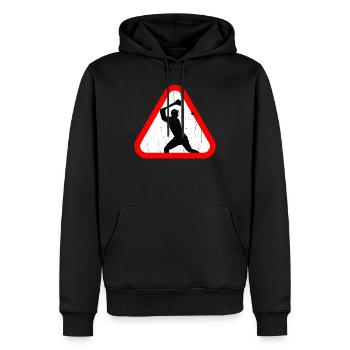 Unique Hurling Tee Shirt - Männer Premium Bio Hoodie - Schwarz - Vorne - Nico (187cm)
