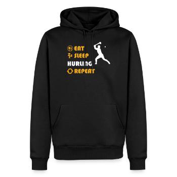 Hurling - gift for men and women - Männer Premium Bio Hoodie - Schwarz - Vorne - Nico (187cm)