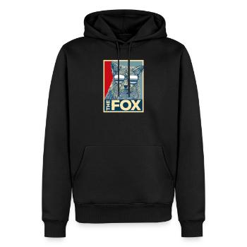 Animaux de la Fox Animaux Cool Wilderness Comic Gift - Sweat à capuche Premium bio Homme - noir - Devant - Nico (187cm)