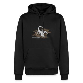Skorpion Spinnentiere Spinne Tierkreis Geschenk - Männer Premium Bio Hoodie - Schwarz - Vorne - Nico (187cm)