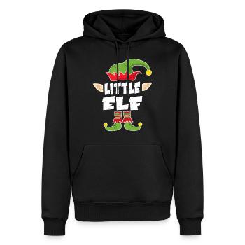 Costume de pyjama de Noël cadeau elfe pour enfants - Sweat à capuche Premium bio Homme - noir - Devant - Nico (187cm)