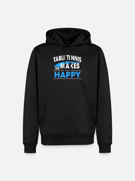 TABLE TENNIS - Männer Premium Bio Hoodie - Schwarz
