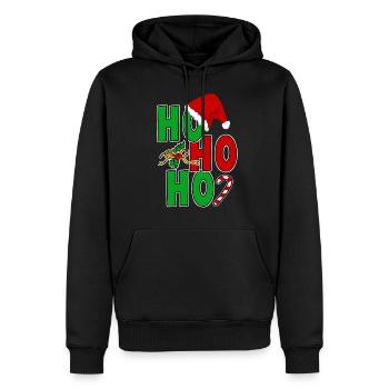 Merry Christmas winter - Men’s Premium Organic Hoodie - black - Front - Nico (187cm)