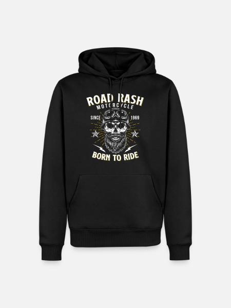 Motorradfahrer Chopper - Männer Premium Bio Hoodie - Schwarz
