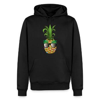 Ananas Lichterkette t-shirt Geschenk Dress - Männer Premium Bio Hoodie - Schwarz - Vorne - Nico (187cm)