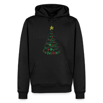 Christmas gift Christmas tree Bethlehem - Men’s Premium Organic Hoodie - black - Front - Nico (187cm)