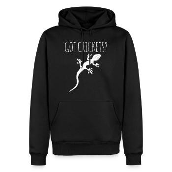 Echse Gecko Besitzer - Männer Premium Bio Hoodie - Schwarz - Vorne - Nico (187cm)