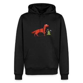 Idée Cadeau Setter Irlandais - Sweat à capuche Premium bio Homme - noir - Devant - Nico (187cm)