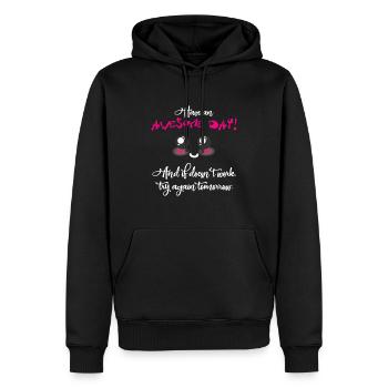 Toller Tag -black edition- - Männer Premium Bio Hoodie - Schwarz - Vorne - Nico (187cm)