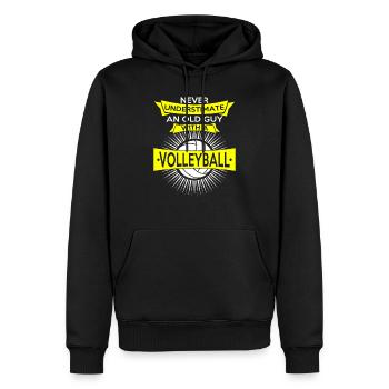Volleyball Volleyballer Volleyball spielen - Männer Premium Bio Hoodie - Schwarz - Vorne - Nico (187cm)