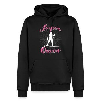 Witziges Langlauf Wintersport Loipe Ski Geschenk - Männer Premium Bio Hoodie - Schwarz - Vorne - Nico (187cm)