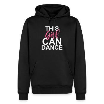 danse - Sweat à capuche Premium bio Homme - noir - Devant - Nico (187cm)