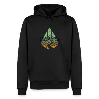 So Far Behind - Thought I Was First - Männer Premium Bio Hoodie - Schwarz - Vorne - Nico (187cm)