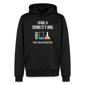 Chemie-Witz - Männer Premium Bio Hoodie - Schwarz - Vorne - Nico (187cm)